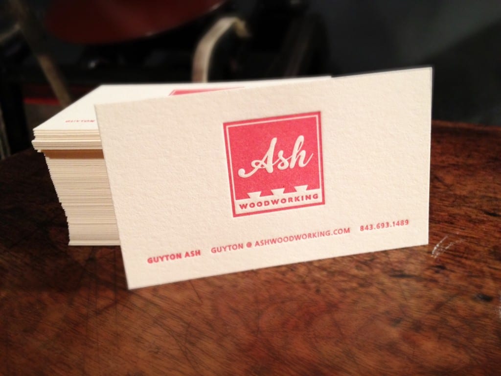 Ash Woodworking Business Cards