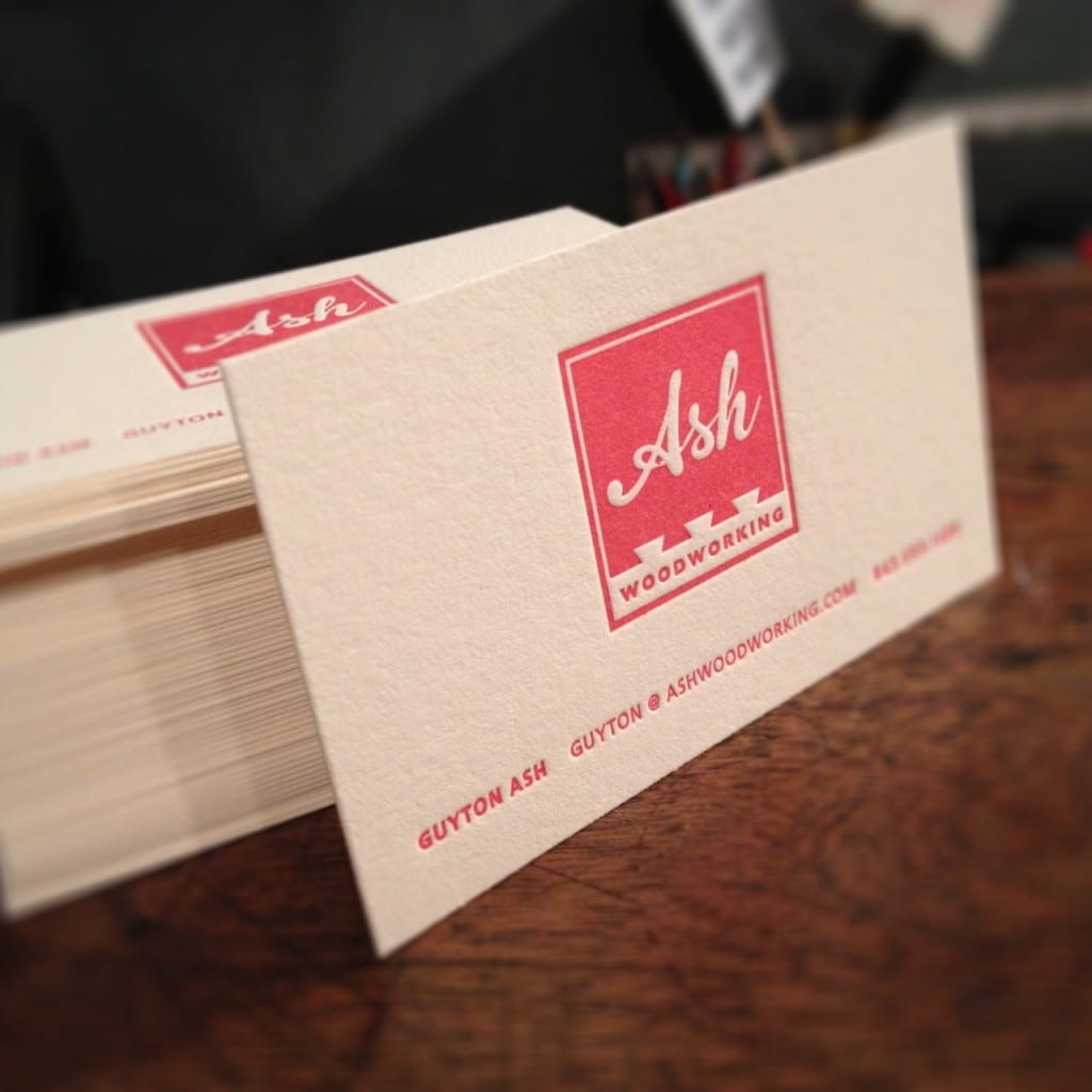 Ash Woodworking Business Cards