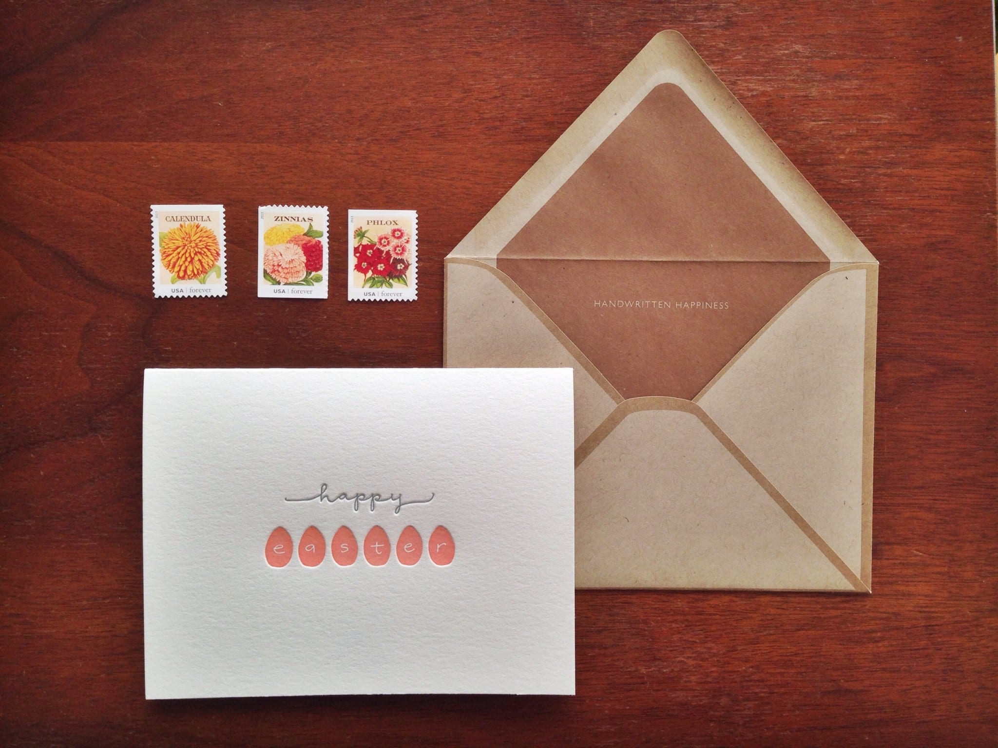 IMP-4002 - Happy Easter Letterpress Card | INK MEETS PAPER