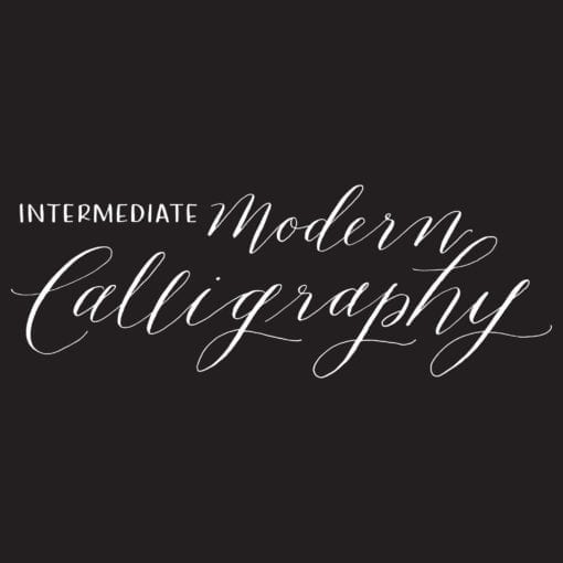Intermediate Modern Calligraphy Logo by INK MEETS PAPER
