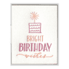 Bright Birthday Wishes Letterpress Greeting Card