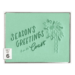 Coastal Season's Greetings Letterpress Greeting Card Boxed Set