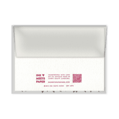 Confetti Birthday Letterpress Card Packaged Rear View