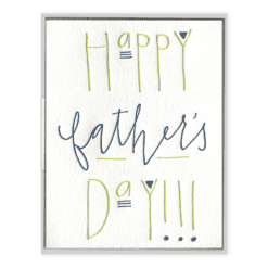 Father's Day Letterpress Greeting Card