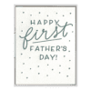 First Father's Day Letterpress Greeting Card