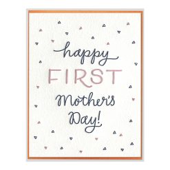 First Mother's Day Letterpress Greeting Card