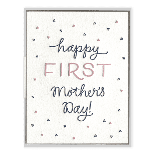 First Mother's Day Letterpress Greeting Card