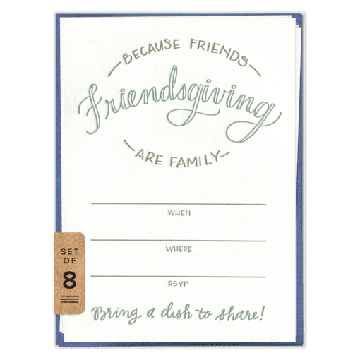 Friendsgiving Fill-in Invitation Set (front)