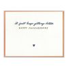 Happy Anniversary Letterpress Greeting Card