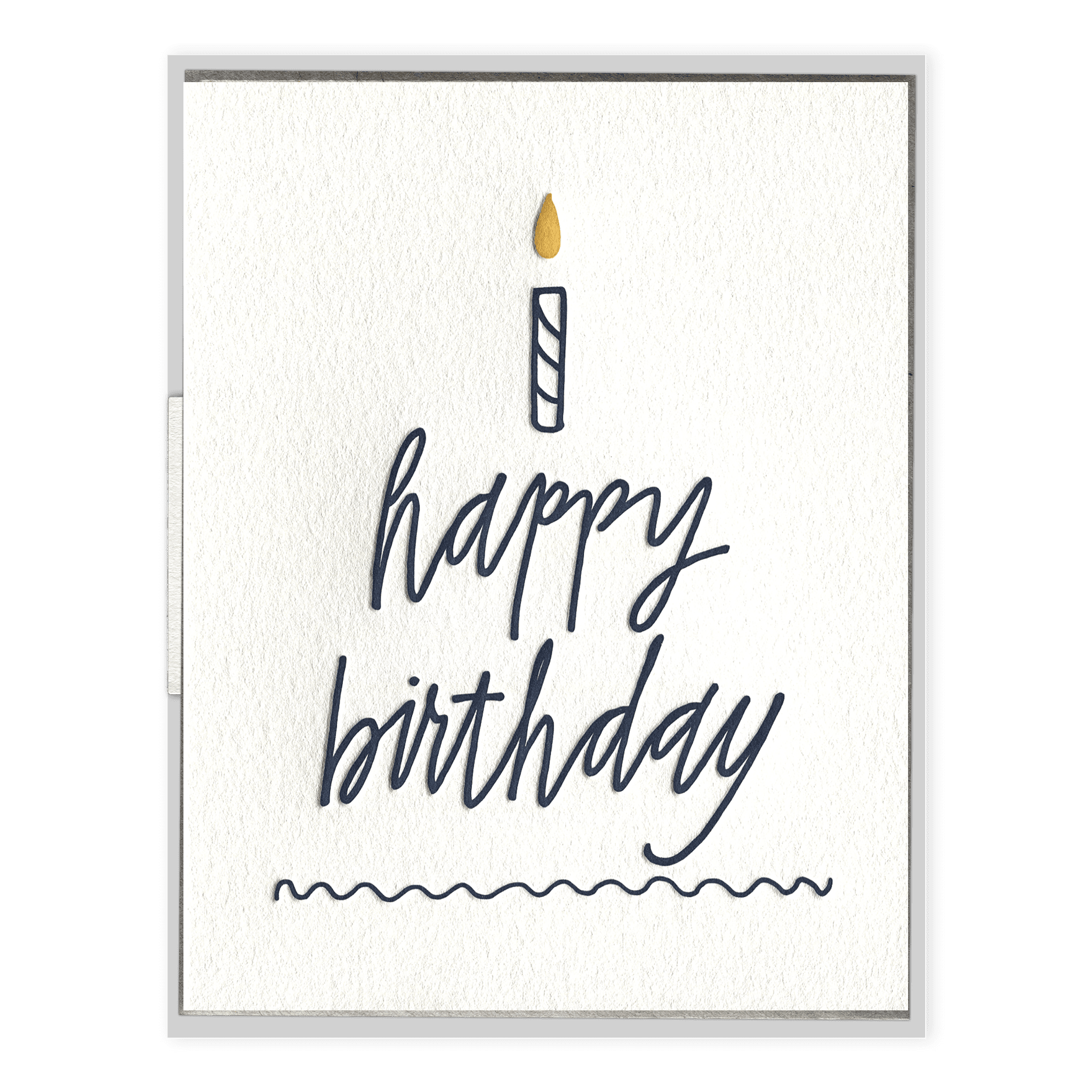 Happy Birthday Text Lettering Calligraphy Isolated On White Background
