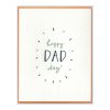 Happy Dad Day Letterpress Greeting Card
