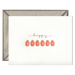 Happy Easter Letterpress Greeting Card