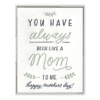 Like a Mom Letterpress Greeting Card