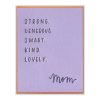 Mom Attributes Letterpress Greeting Card