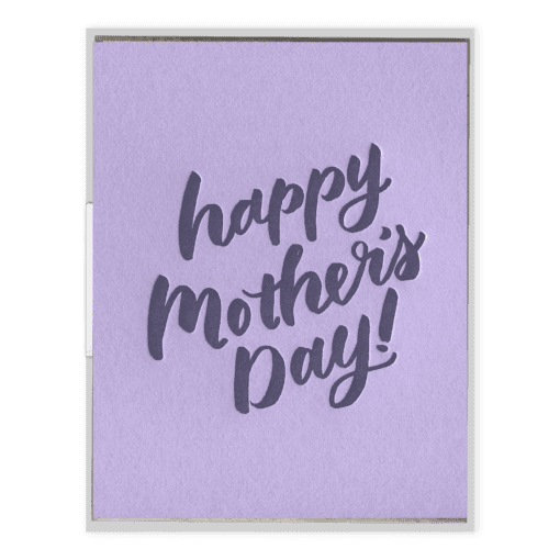 Mother's Day Script Letterpress Greeting Card