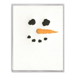 Snowman Letterpress Greeting Card Boxed Set of Six