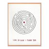 So Glad I Found You Letterpress Greeting Card