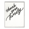 Thank You Kindly Letterpress Greeting Card