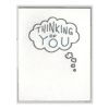Thinking of You Bubble Letterpress Greeting Card