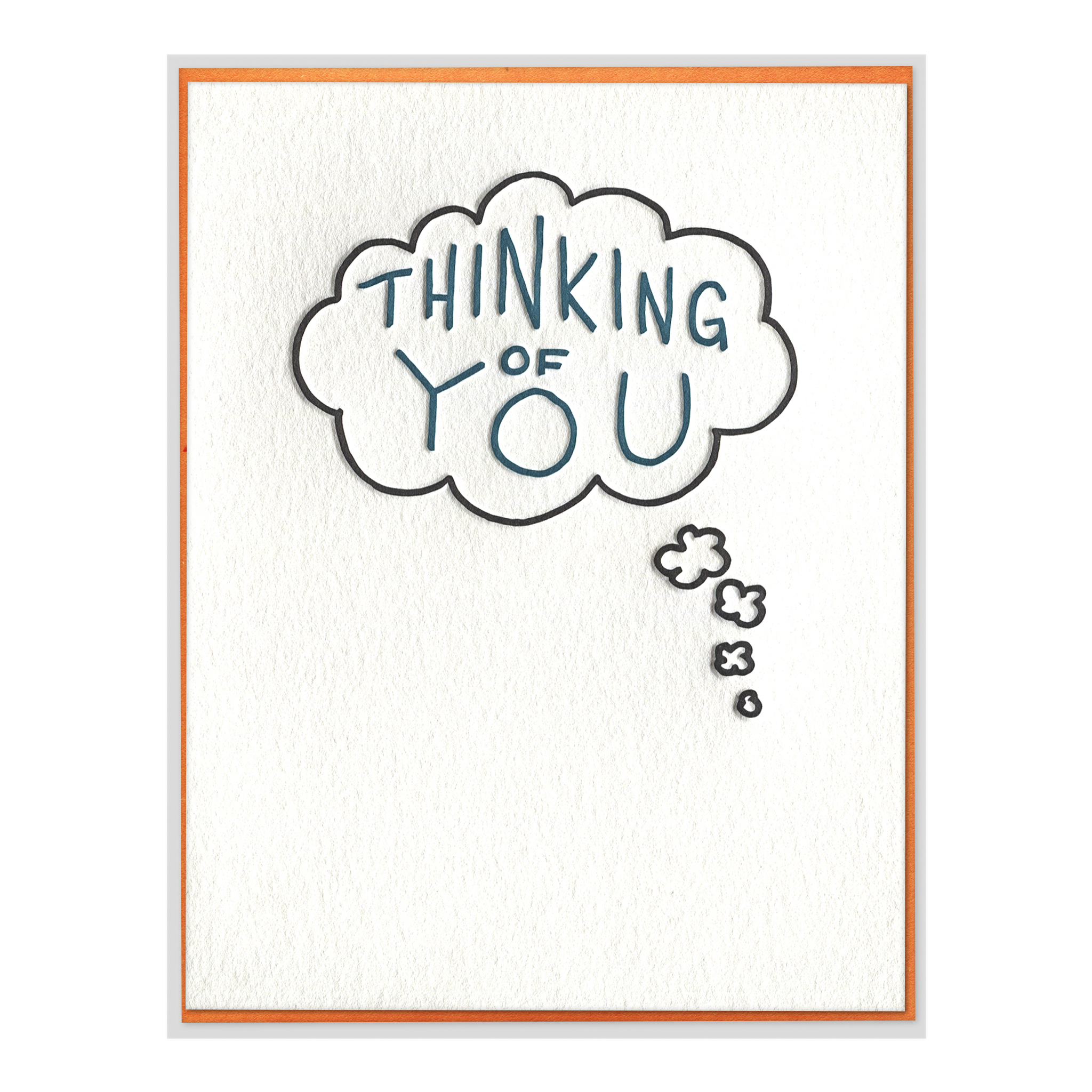Thinking of You Bubble Letterpress Greeting Card
