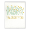 To A Bright Year Letterpress Greeting Card