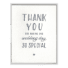 Wedding Day Thank You Letterpress Greeting Card
