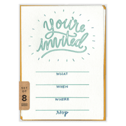 You're Invited Fill-in Invitation Set (front)