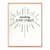 Sending Good Vibes Letterpress Greeting Card