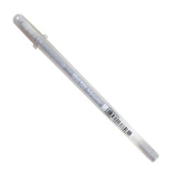 Metallic Silver Gelly Roll pen with cap on