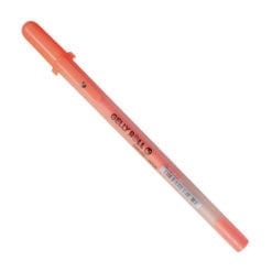 Fluorescent orange Gelly Roll pen with cap on