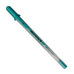 Green Gelly Roll pen with cap on