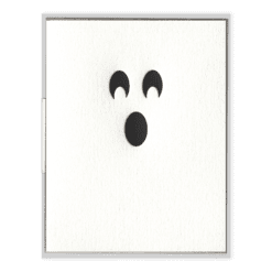 Ghost Letterpress Greeting Card