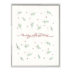 Merry Christmas Script Letterpress Greeting Card