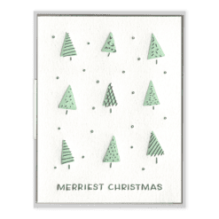 Merriest Christmas Letterpress Greeting Card