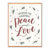 A Season of Peace & Love Letterpress Greeting Card