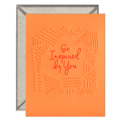 So Inspired Letterpress Greeting Card with Envelope