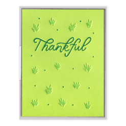 Agave Thankful Letterpress Greeting Card