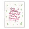 You Make The World Beautiful Letterpress Greeting Card