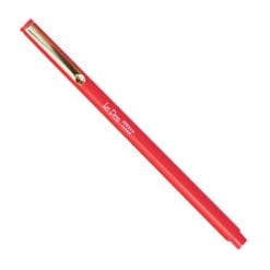 Red Le Pen pen with cap on