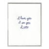 I Hear You. I See You. Letterpress Greeting Card