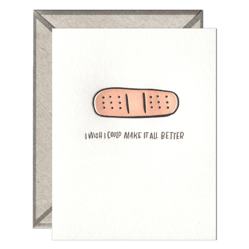 Make It All Better Letterpress Greeting Card with Envelope