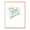 Two Dads Letterpress Greeting Card