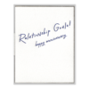 Relationship Goals Letterpress Greeting Card