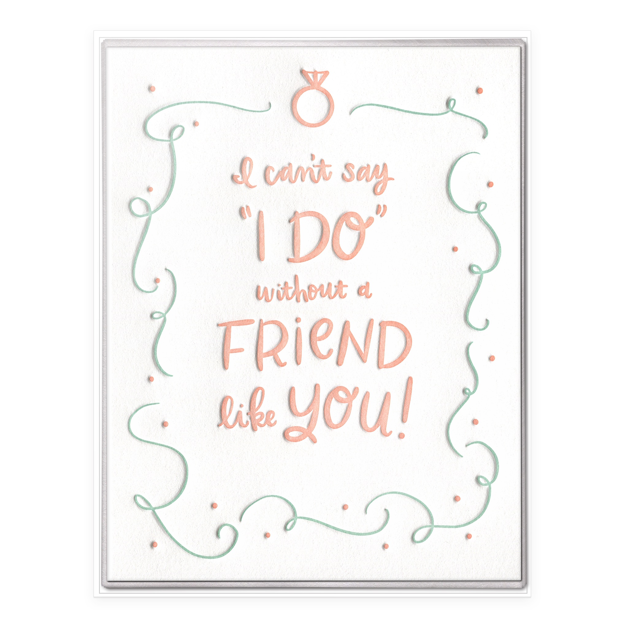 Can't Say I Do Without You Letterpress Greeting Card Boxed Set of Six