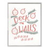 Deck the Halls Letterpress Greeting Card with Envelope