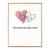 Make My Heart Happy Letterpress Greeting Card