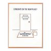 New Place Congrats Letterpress Greeting Card
