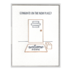 New Place Congrats Letterpress Greeting Card