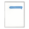Let's Hang Offline Letterpress Greeting Card