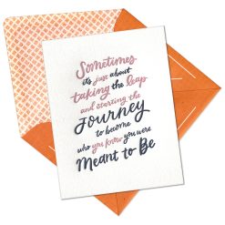 Who You Were Meant to Be Letterpress Greeting Card with Envelope